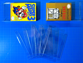 5x Nintendo NES CIB Clear Protective Acrylic PET Plastic Box Case Archival