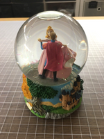 6” Disney Enesco Sleeping Beauty Waltz Snow Globe Music Box Vintage - US Seller