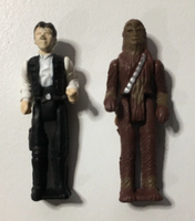 Micro Machines 1995 Star Wars Action Fleet Imperial Shuttle Han Solo & Chewbacca