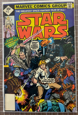 1977 Marvel Star Wars Comic #2 Re-prints 35 Cent Variant 3.0-4.0 condition