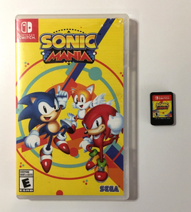 Sonic Mania (Nintendo Switch, 2017) SEGA - Box & Cartridge - Tested - US Seller