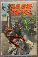 DAREDEVIL #45  1968 LEE & COLAN MARVEL JESTER STATUE OF LIBERTY 1.5-2.5