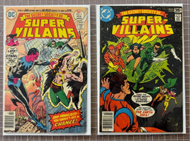 The Secret Society of Super-Villains lot of 2 comics 1976 Issues #5 #13 3.0-5.0