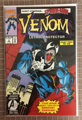 Venom Lethal Protector #2 Part 2 of 6 - Spider-Man - Marvel Comic (1993) 6.5-7.5