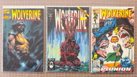 Lot Of 3 Marvel Comics Wolverine 1991-1998 6.0-8.0 conditions Issus #43 #62 #125