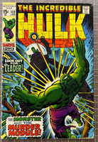 Incredible Hulk #123  Leader Appearance! Roy Thomas! Marvel Comic 1970 3.5-4.5