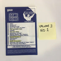 Galoob Game Genie Code Update For Sega Genesis Manuals Only - You Pick