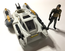 Hasbro 2015 Star Wars Rebels Y-Wing Scout Bomber w/ Kanan Jarrus - Incomplete