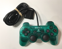 Emerald Clear Green Dual Shock Controller PS2 PlayStation 2 - Tested - US Seller