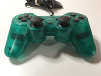 Emerald Clear Green Dual Shock Controller PS2 PlayStation 2 - Tested - US Seller