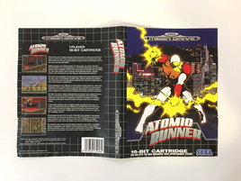 Atomic Runner Mega Drive PAL Replacement Box Art Case Insert Cover Only