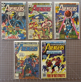 Avengers Lot Of 10 (1977-1981) 1st Series Marvel Comics 3.0-7.5