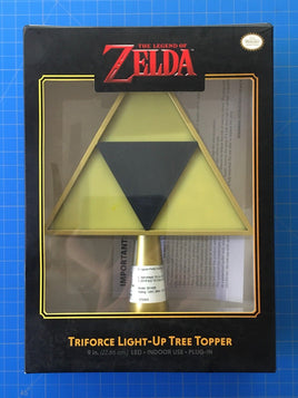 Nintendo Zelda Triforce Light Up Christmas Tree Topper 2022 Collectible 9" LED