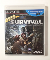 Cabela's Survival: Shadows Of Katmai PS3 (PlayStation 3, 2011) Activision - New