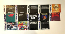 Original Nintendo GameBoy Manuals / Booklets - GameBoy Manuals You Pick
