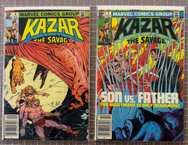 KA-ZAR Kazar Marvel COMIC Lot Issues #6 #7 1981 4.5-6.0