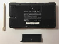 Black Nintendo DS Lite [Black] W/ Stylus & GBA Dust Cover - No Charger - Tested