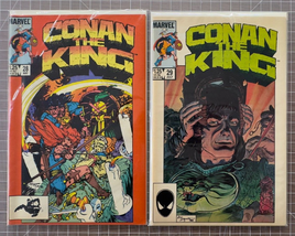 Lot of 2 Vintage Comic Books Marvel Conan the King 1985 #28 #29 5.5-7.0