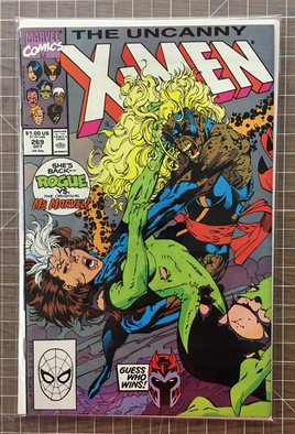 Uncanny X-Men #269 Rogue vs. Ms Marvel - Marvel Comic (1990) 7-8