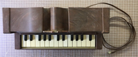 Vintage 1950's Emenee Electric Golden Pipe Brown Piano / Organ - Tested & Works