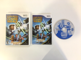 Star Wars Clone Wars Lightsaber Duels (Nintendo Wii, 2008) CIB Complete