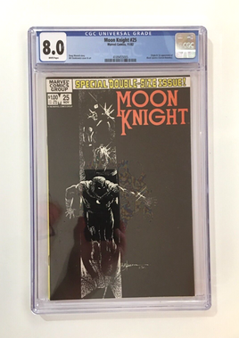 Moon Knight #25 (1982) Marvel Comics Group - CGC Universal Group 8.0 White Pages