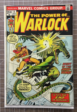 Warlock #8 Confrontation - Man-Beast - Marvel Comic (1973) 4-5