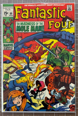 Fantastic Four #89 - Mole Man - Marvel Comics 1969 7.0-80