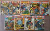 Lot of 19: 1941-1981 DC Comics World's Finest 3.0-8.0 conditions