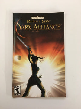 Baldur's Gate Dark Alliance For PS2 (Sony PlayStation 2, 2001) Manual Only