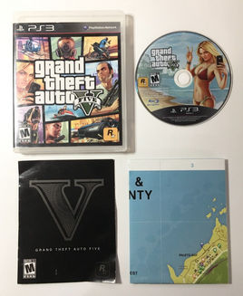 Grand Theft Auto V 5 PS3 (Sony PlayStation 3, 2013)  Rockstar - CIB Complete