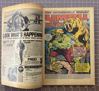 Incredible Hulk #110 - 1st App Umbu - Marvel 1968 5.0-6.0