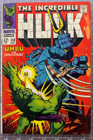 Incredible Hulk #110 - 1st App Umbu - Marvel 1968 5.0-6.0