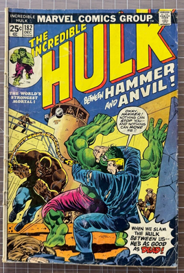 INCREDIBLE HULK #182 3rd Appearance of WOLVERINE! Marvel Comics 1974 2.5-3.5