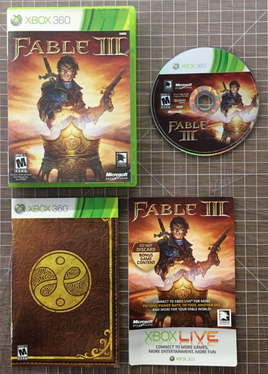 Fable 3 III (Microsoft Xbox 360, 2010) CIB Complete - Tested - US Seller