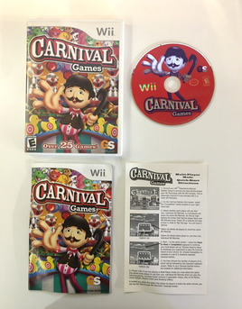 Carnival Games (Nintendo Wii, 2007) Global Star - CIB Complete - Tested