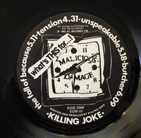 Killing Joke, What’s This for…! - Vinyl Record LP (1981) Editions EG [EGM 111]