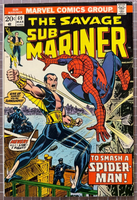 Savage Sub-Mariner #69 [1974] - Spider-Man Cover Marvel Comic 7.0-8.0