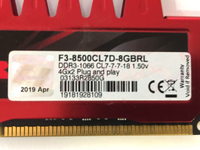 (Lost of 2) GSkill Ripjaws  F3-8500CL7D-8GBRL DDR3-1066 CL-7-7-7-18 / US Seller