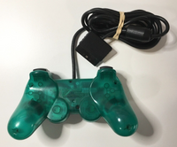 Emerald Clear Green Dual Shock Controller PS2 PlayStation 2 - Tested - US Seller