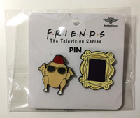 Friends The Television Series Pin Set (Buckle-Down) Chicken/Mirror - New Sealed