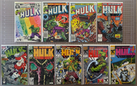 Copper Age Incredible Hulk Lot of 9 Marvel Comics 1982-1992 6.0-9.0