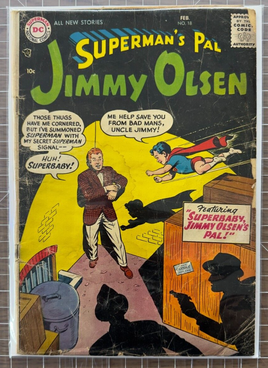 Superman's Pal Jimmy Olsen 18 Superman Superboy Superbaby 1957 DC Comics 1.0-2.0