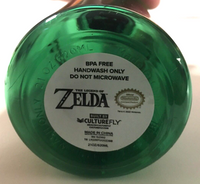 Legend Of Zelda Water Bottle Rare Green Tint NWT - CultureFly - US Seller