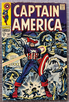 Captain America #107 (Marvel, 1968) 1st Doctor Faustus, Kirby, Stan Lee 2.0-3.0