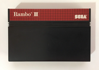 Rambo III 3 (Sega Master System, 1988) CIB Complete w/ Hang Tab - Tested