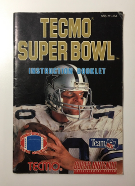 Tecmo Super Bowl Football For SNES (Super Nintendo, 1993) Tecmo - Manual