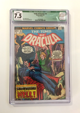 Tomb Of Dracula #19 (1974) Blade Appearance Marvel Key - CGC Qualified 7.5 VF