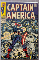 Captain America 5.0-6.0 #107 -- 1st App. of Dr. Faustus, Kirby 1968