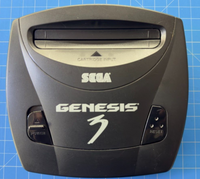 Sega Genesis V3 System Console W/ Controller, Power, A/V Cables and Game